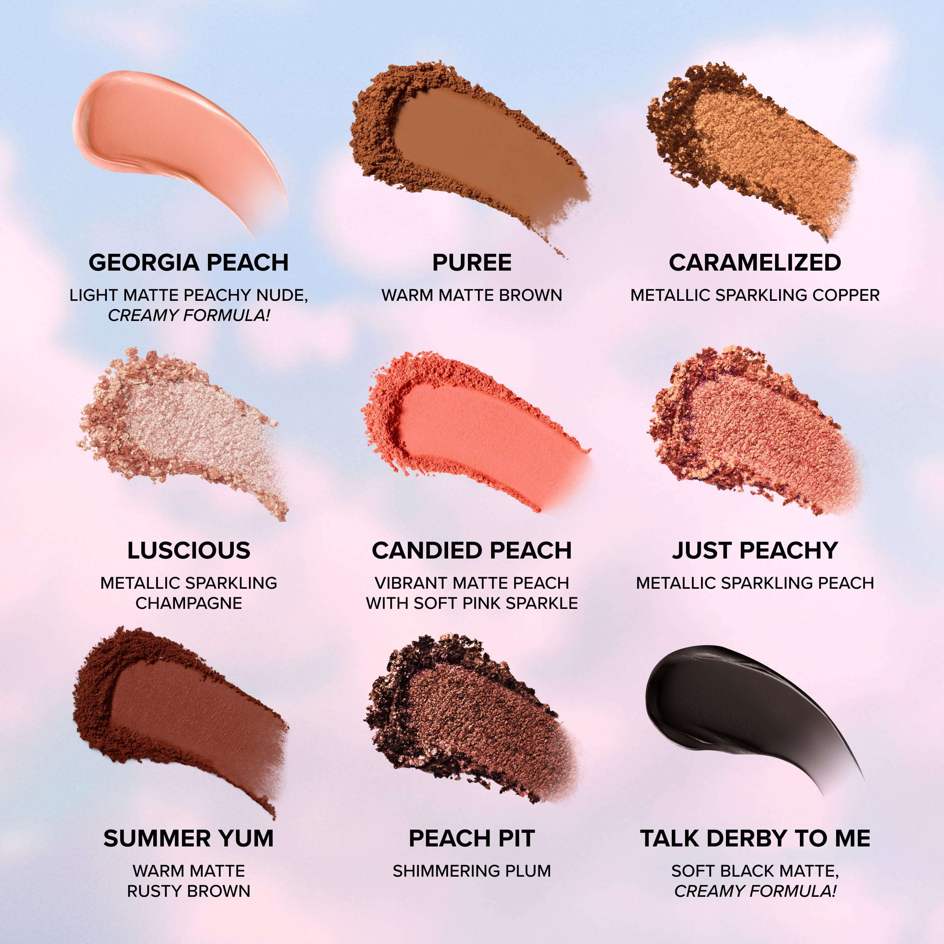 Sweet Peach Eye Shadow Palette, 0.32 OZ. / 9.0 g