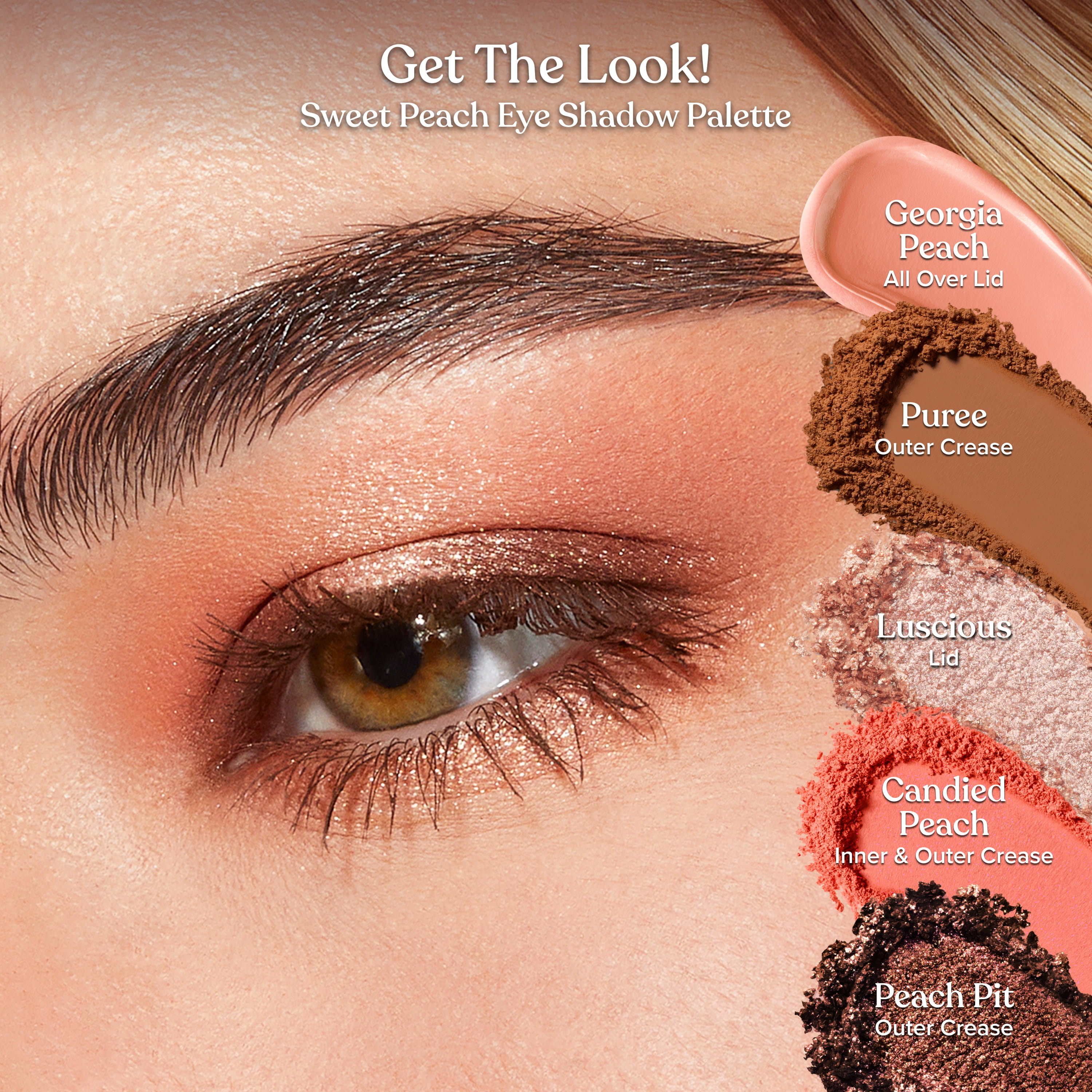Sweet Peach Eye Shadow Palette, 0.32 OZ. / 9.0 g